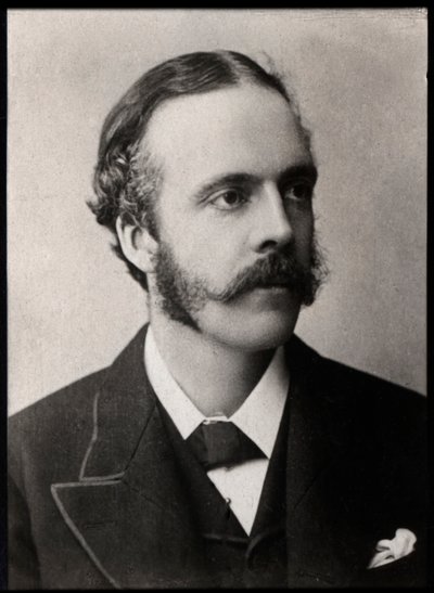 Portrait of Lord Arthur James Balfour (1848-1930), British politician and statesman by French Photographer